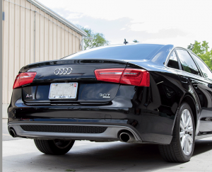 Black Audi repaired and detailed