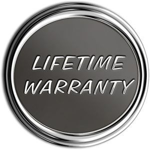 Lifetime Warranty Chrome Medallion