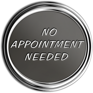 No Appointment Needed Chrome Medallion